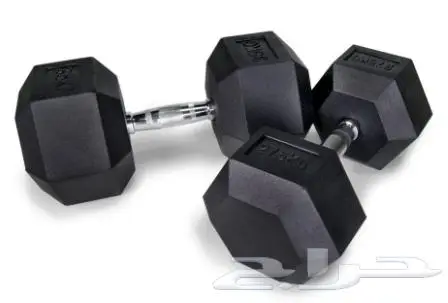 طقم اثقال دنابل حديد مغلفة بالمطاط Dumbbell 0