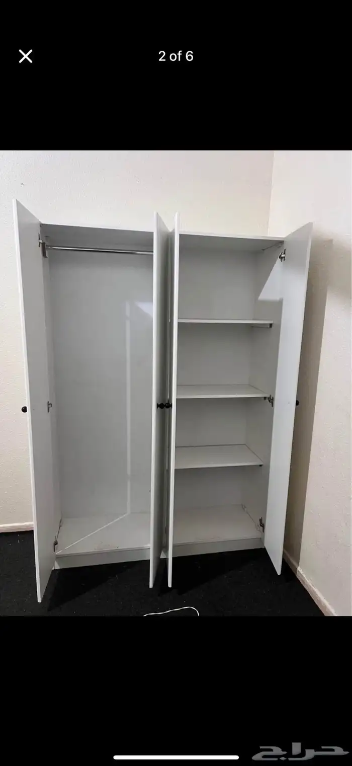 سرير  دواليب  مراتب  تسريحة   غرفة نوم كامل   جزامه 18