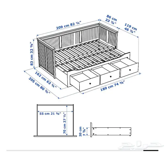 سرير ايكيا يتحول نفر ونفرين 4
