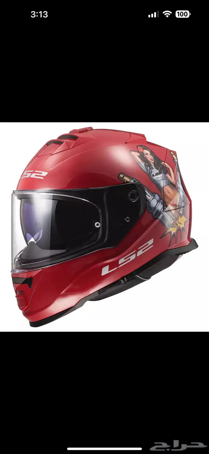 خوذة دباب LS2 Assault Spark Matte Chili Pepper 2