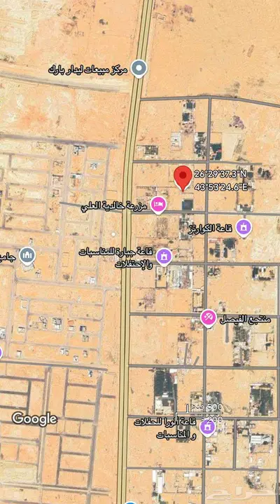 للبيع أرض سكنية شمال مدينة بريدة مخطط جبارة 1