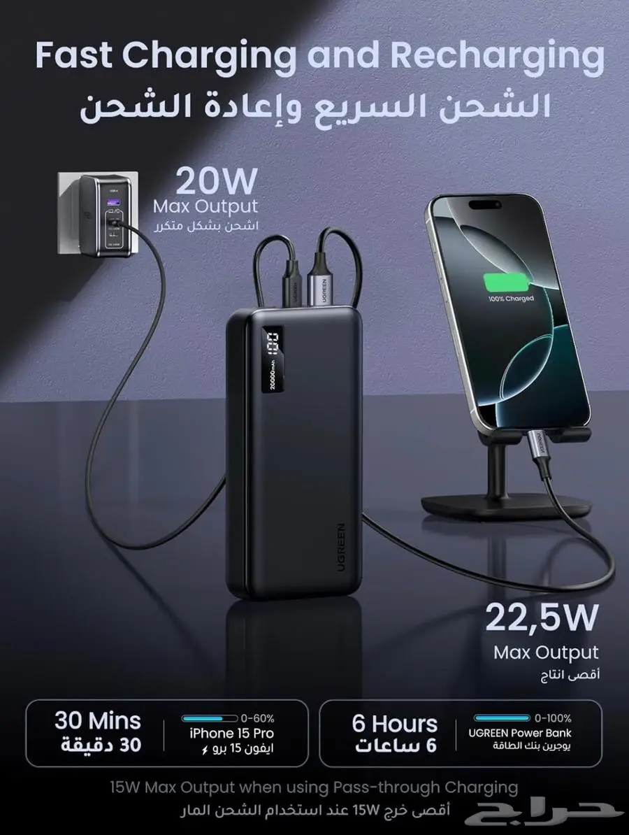 باور بنك 20 ألف ملي أمبير جديد اقل سعر 1