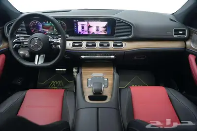 مرسيدس GLE 450 Coupe موديل 2025 أصفار خليجي أبيض أحمر 6