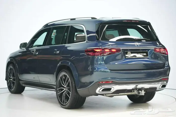 مرسيدس GLS 450 موديل 2025 أصفار خليجي أزرق أبيض 3