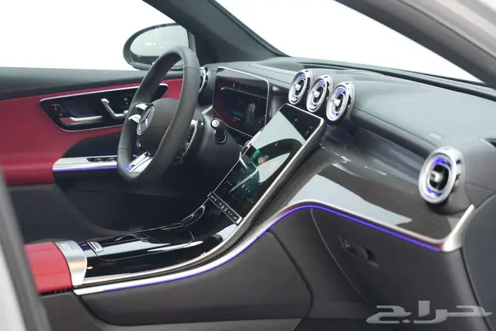 مرسيدس GLC 43 Coupe موديل 2025 أصفار خليجي رمادي ألبين أحمر 12