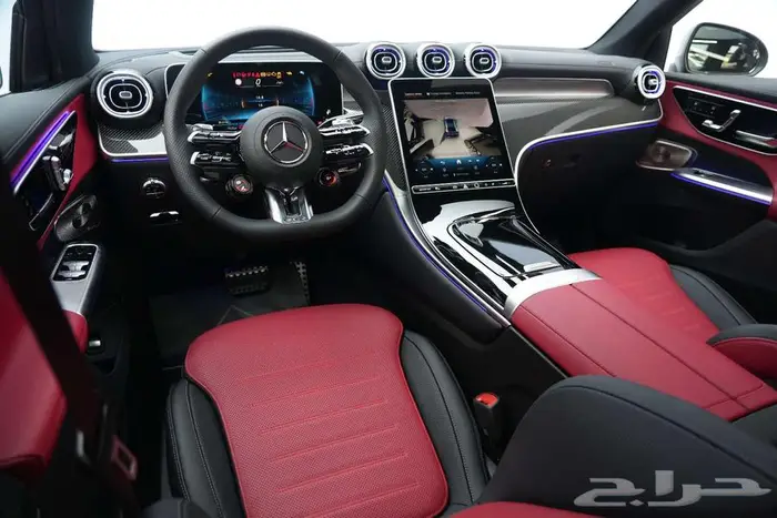 مرسيدس GLC 43 Coupe موديل 2025 أصفار خليجي رمادي ألبين أحمر 8