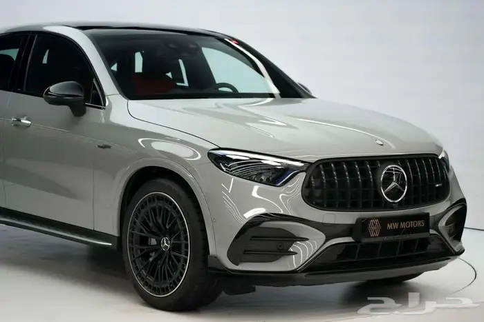 مرسيدس GLC 43 Coupe موديل 2025 أصفار خليجي رمادي ألبين أحمر 2