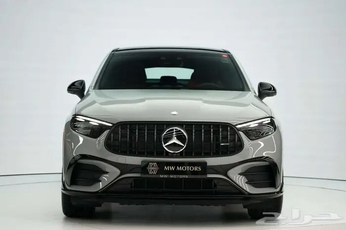 مرسيدس GLC 43 Coupe موديل 2025 أصفار خليجي رمادي ألبين أحمر 1