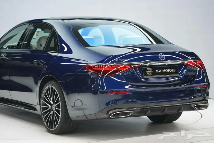مرسيدس S 500 مانوفاكتور موديل 2025 أصفار خليجي أزرق أبيض 5