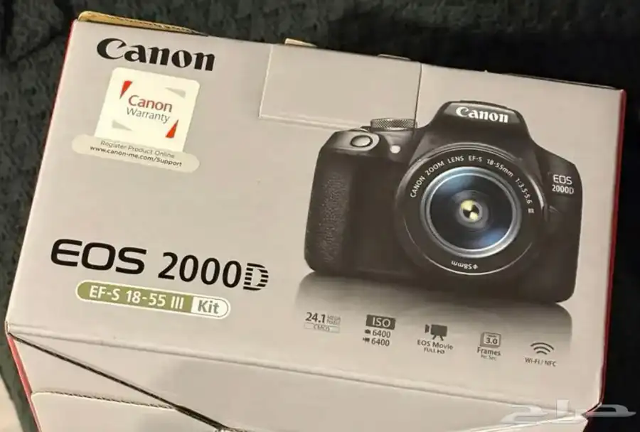 كاميرا كانون eos2000d للبيع استخدام نظيف مع كامل ملحقاتها 0