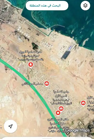 للبيع ارض سكنية زاوية في صاحية الجبيل 0