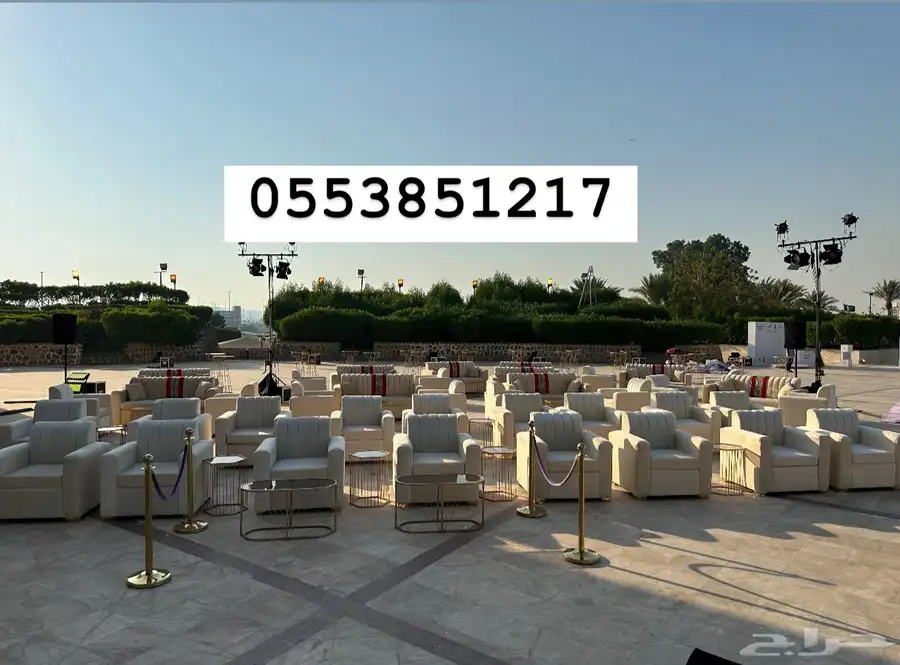 تاجير طاولات عشاء كراسي ديور كنب كوش مداخل مكيفات تنسيقات 22