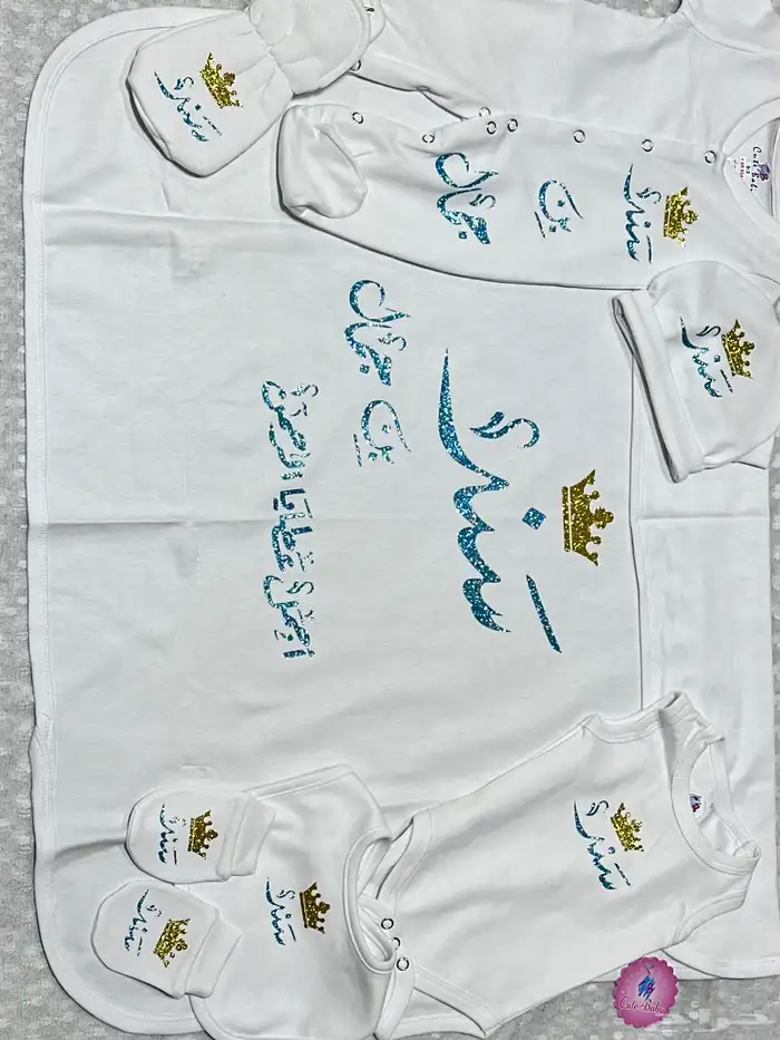 طباعة على أطقم مواليد وعلى التيشرتات وسديريات 3