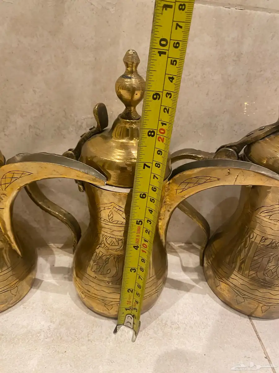 دلال نحاس اصفر غطاء مخفوس 2