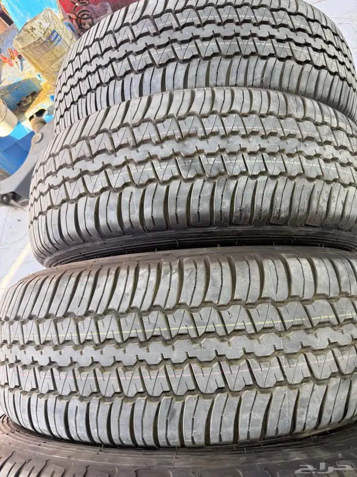 كفرات دنلوب مقاس 265 65 18مع جنوط وكاله 2024 2