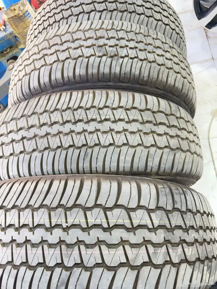 كفرات دنلوب مقاس 265 65 18مع جنوط وكاله 2024 5