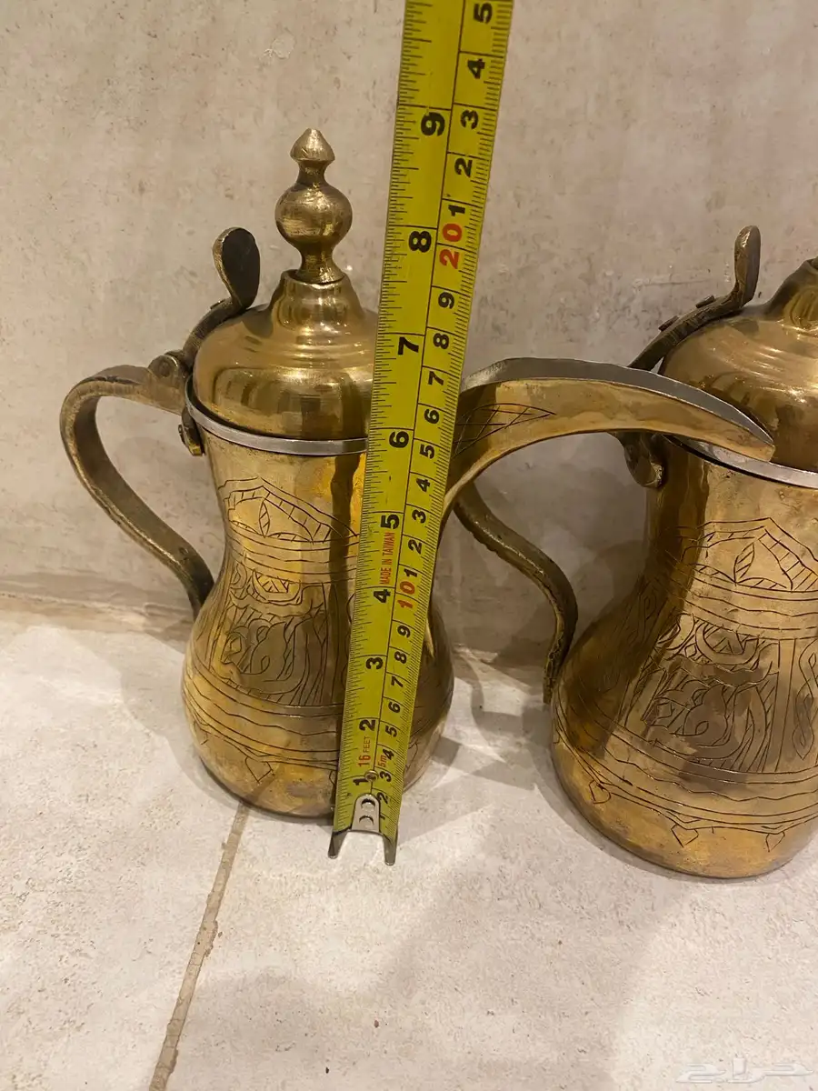 دلال نحاس اصفر غطاء مخفوس 1