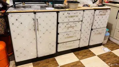 wooden cupboard  kitchen table for sale 1