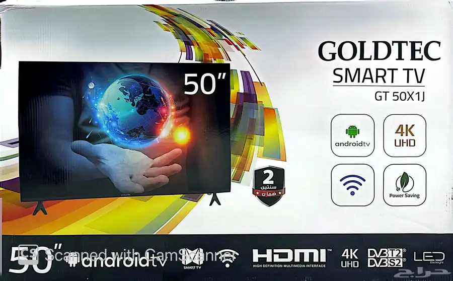 Goldtec tv 50  tv smart 4k 2years waranty 1