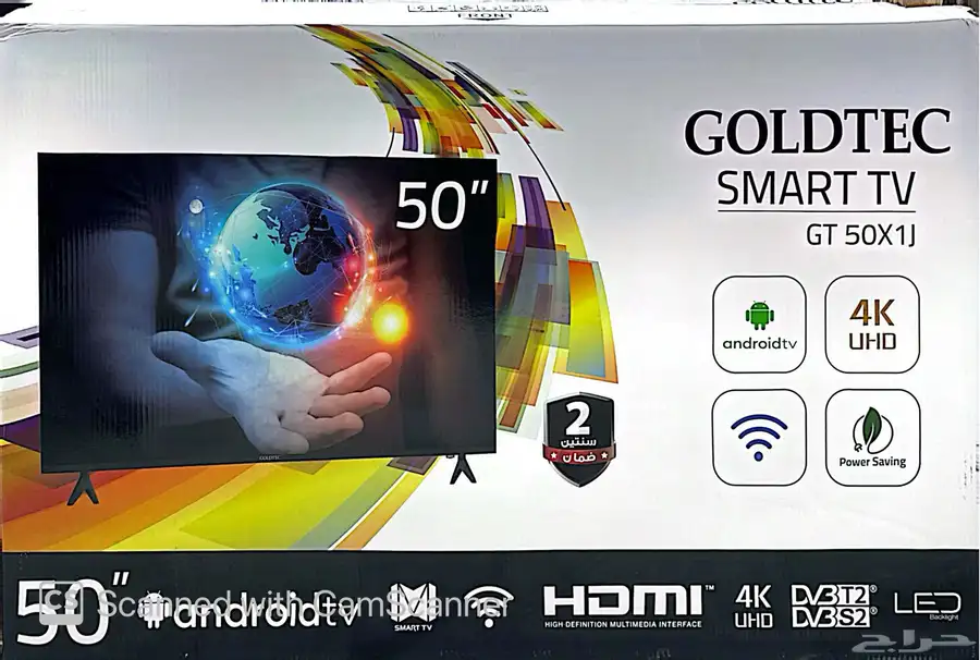 Goldtec tv 50  tv smart 4k 2years waranty 0