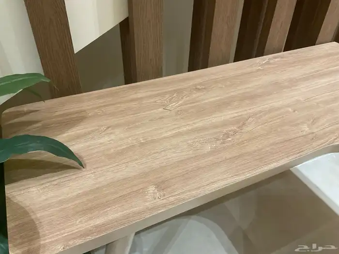 طاوله خشب حرف L 2