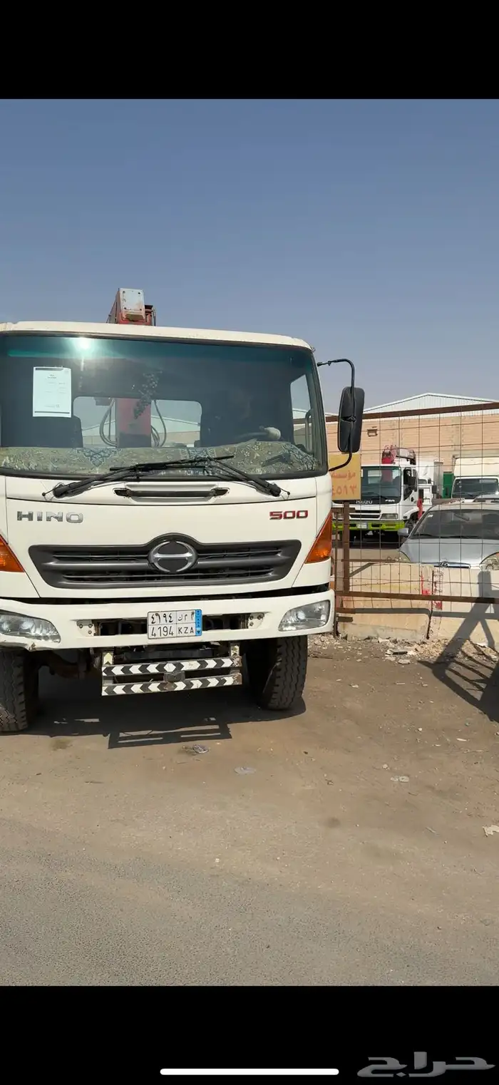 شاحنة هينو كرين5طن2012نوع500حجم1726 وكالة شرط عل الفحص 3