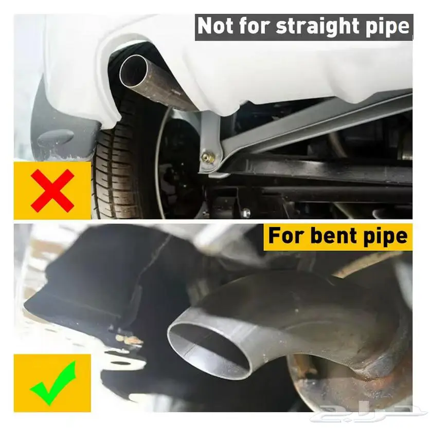 مخرج شكمان زينة اكزوز اسود جديد Exhaust pipe tip 15
