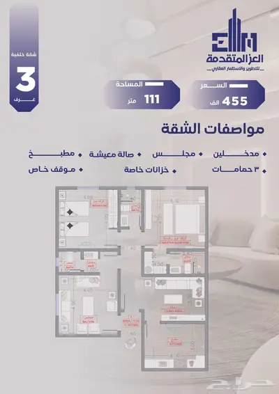 فرصة استثمارية وسكنية ومحلات تجارية حي السلامة تحت الانشاء 6