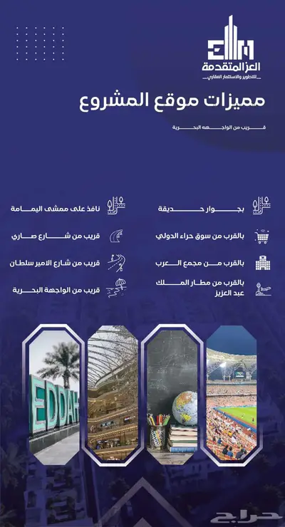 فرصة استثمارية وسكنية ومحلات تجارية حي السلامة تحت الانشاء 3