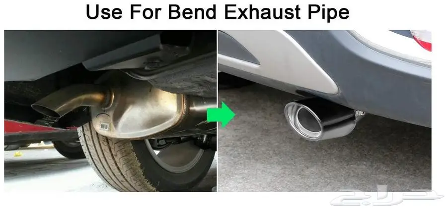مخرج شكمان زينة اكزوز اسود جديد Exhaust pipe tip 18