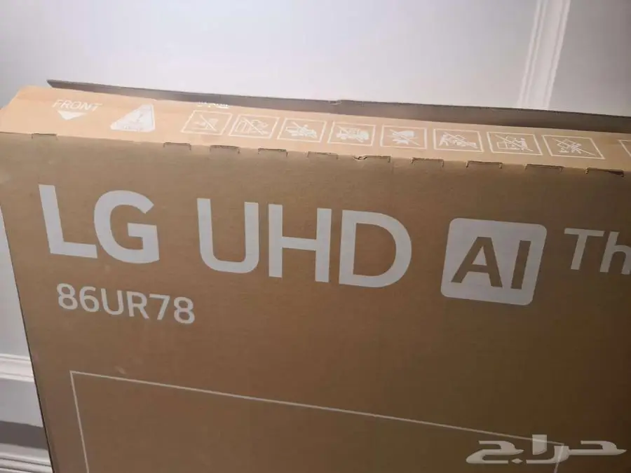 شاشة LG جديد بكرتونه السعة 86 1