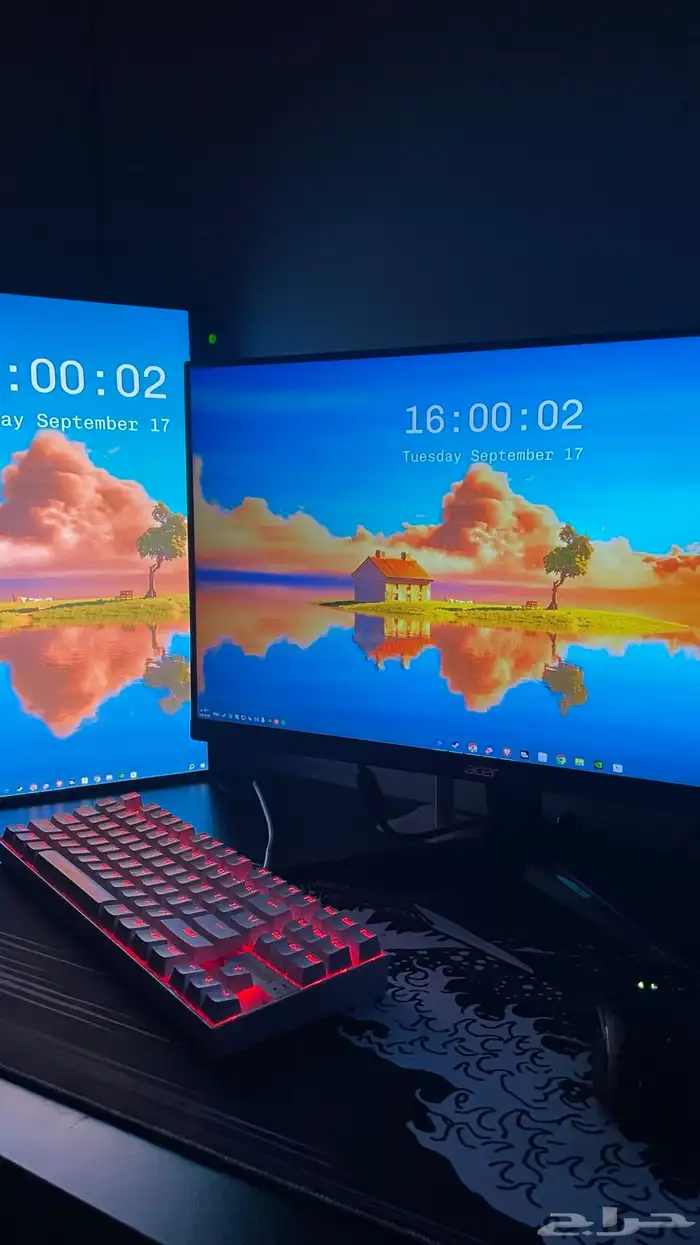 شاشة جانبية للبيع 75hz 2