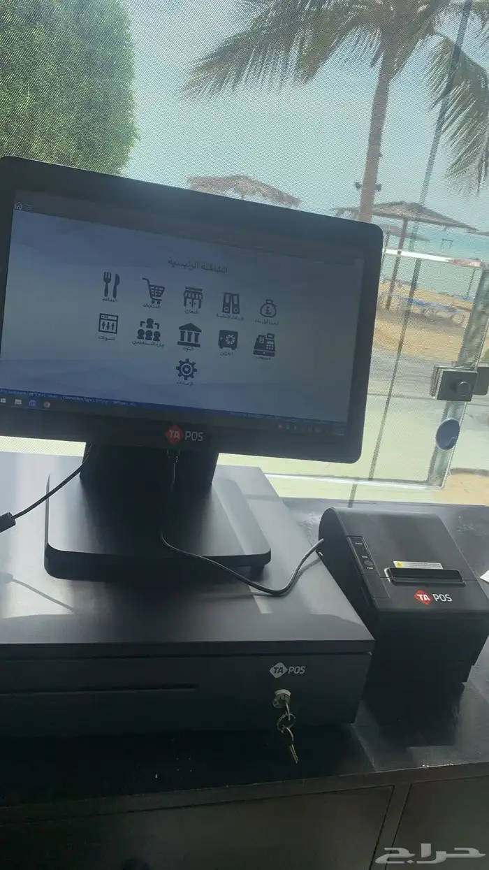 اجهزة كاشير تموينات ومطاعم وملابس وجوالات 0