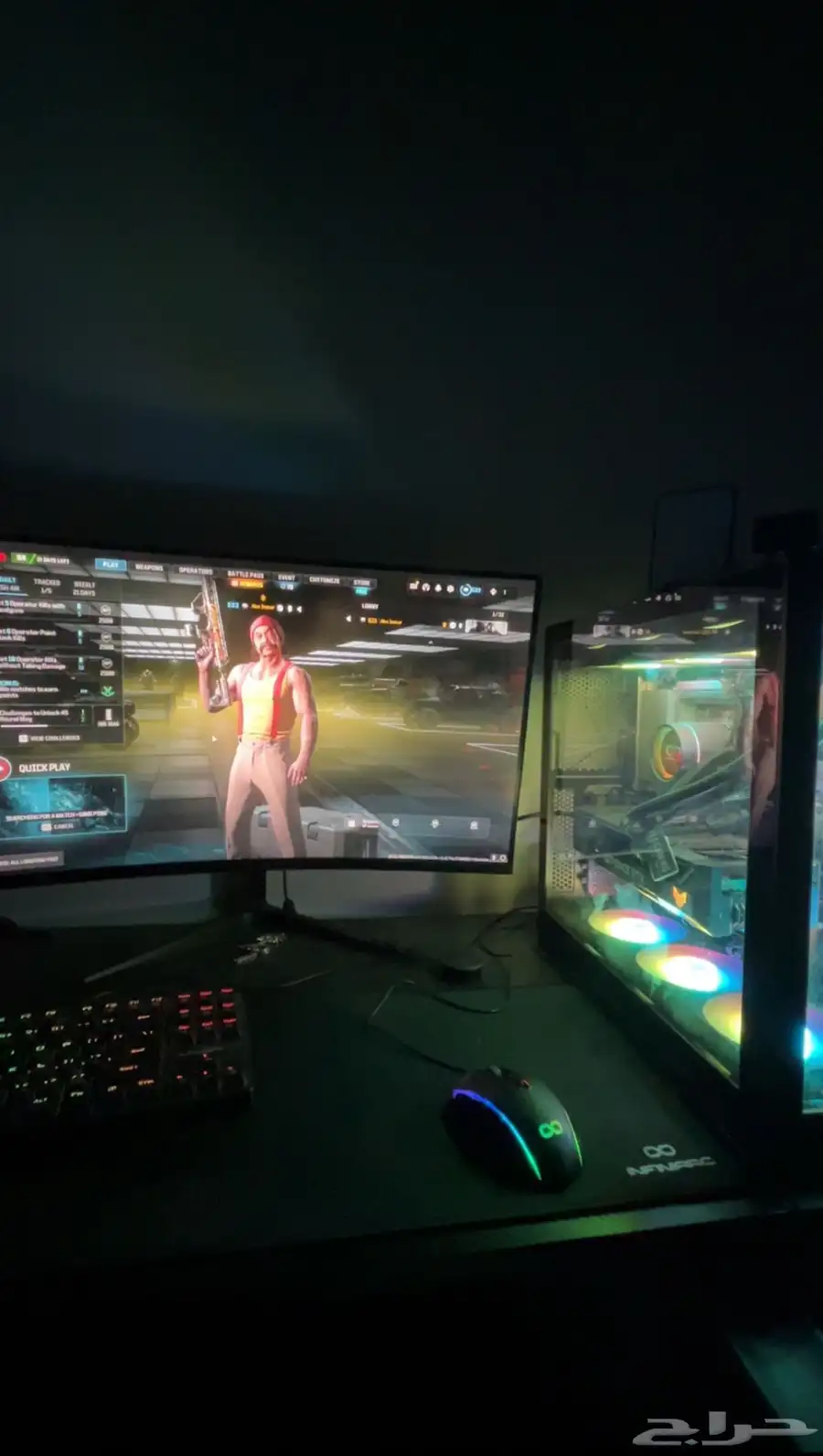 بي سي قيمنق rtx 3060   ryzen 7 7700x 3