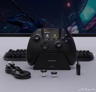 يد تحكم مانبا ون لل PC مع قاعدة شحن ا Manba one 6