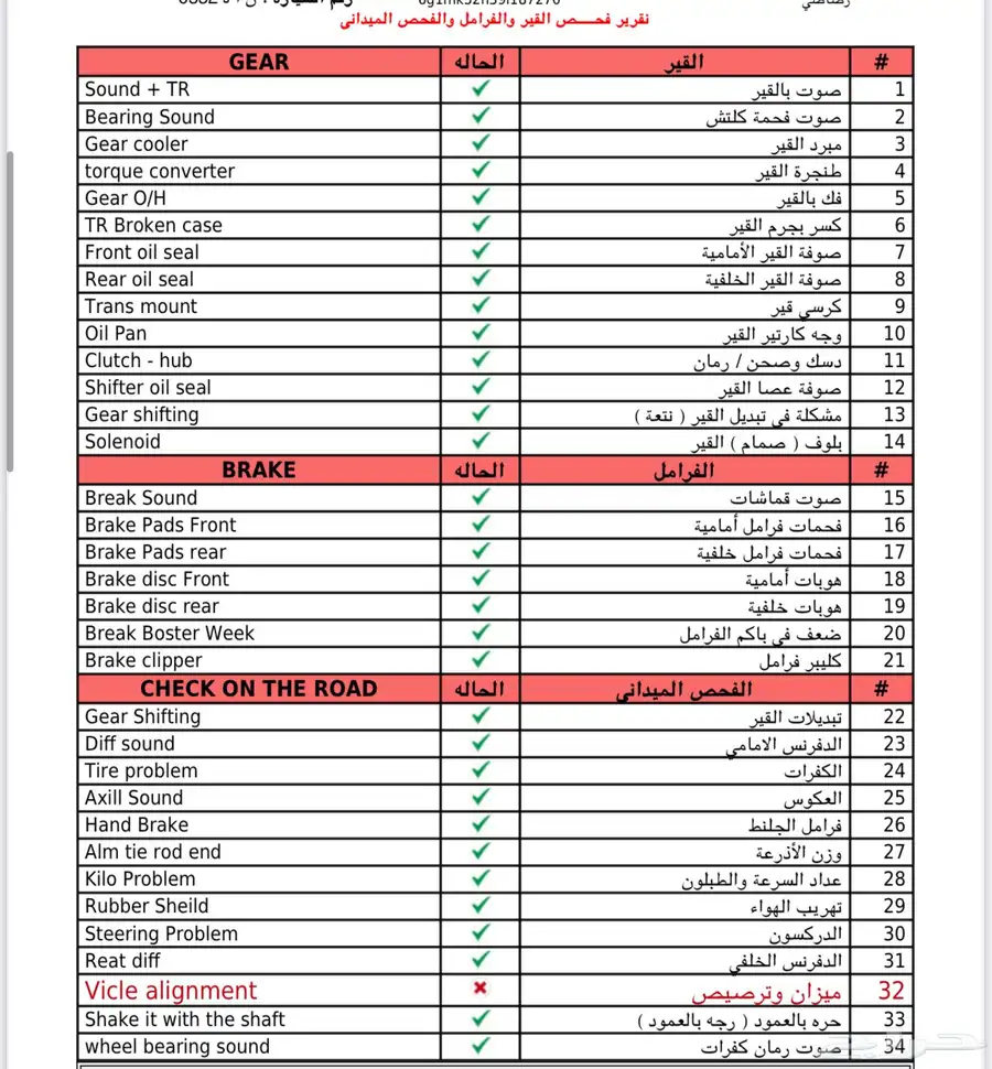 كابرس بدي وكاله بس رفرف قدام . 18