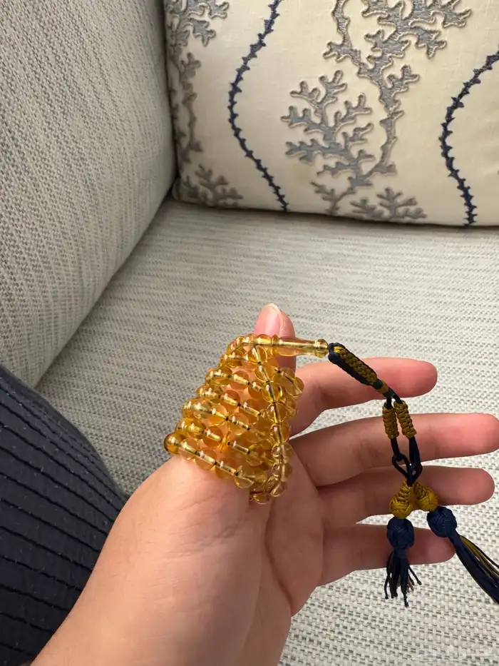 سبحة كهرمان شفاف 1