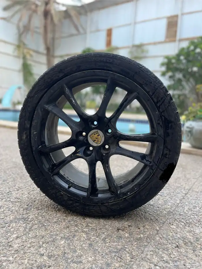 جنط بورش كايين مقاس 21 الأصلي نظيف وكالة 2