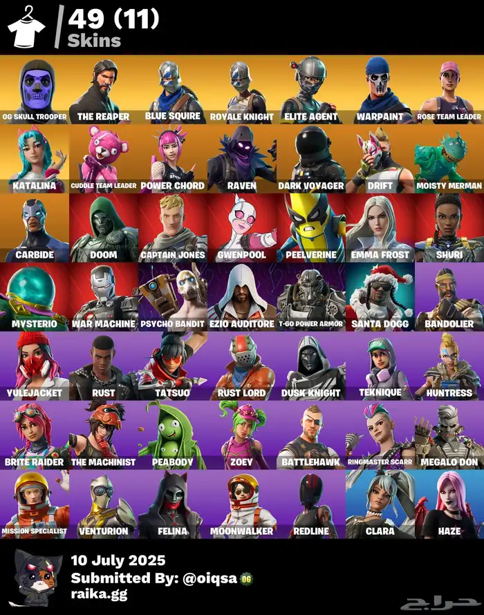 تاجير حسابات فورت نايت للبي سي 0