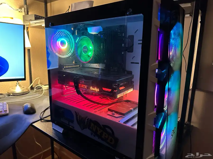 pc RTX 3070ti مع Ryzen 7 7700 1