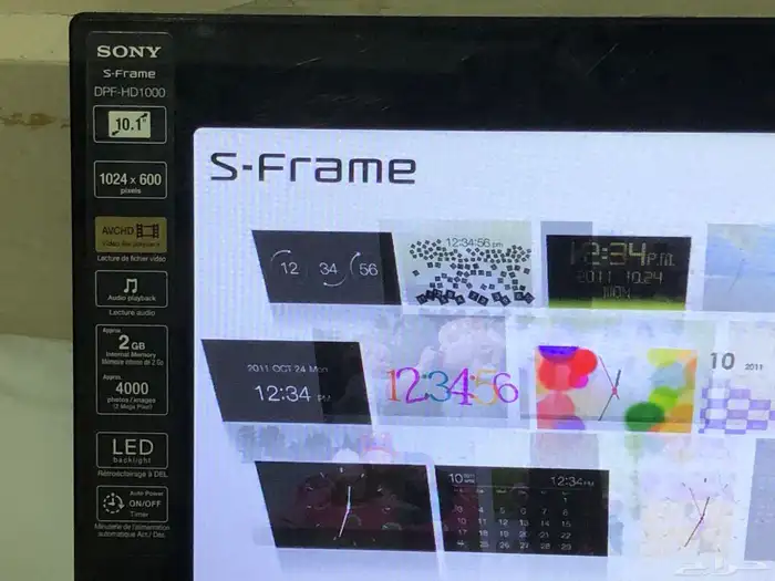 صور رقمي من سوني طراز S-Frame DPF-HD1000 1