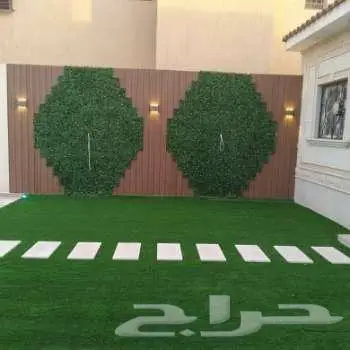 عشب جداري صناعي للجدران تنسيق حدائق عشب ملاعب انجيله صناعيه 9