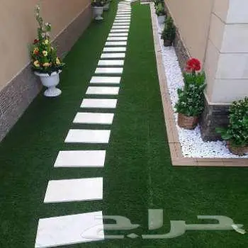 عشب جداري صناعي للجدران تنسيق حدائق عشب ملاعب انجيله صناعيه 4