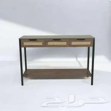مدخل كونسول ثلاثة أدراج خشب فاخر متوفر بعدة الوان (( جديد )) 1