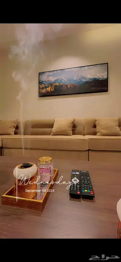 شقة غرفتين وصاله بتصميم مودرن راقي  قريب المطار 3