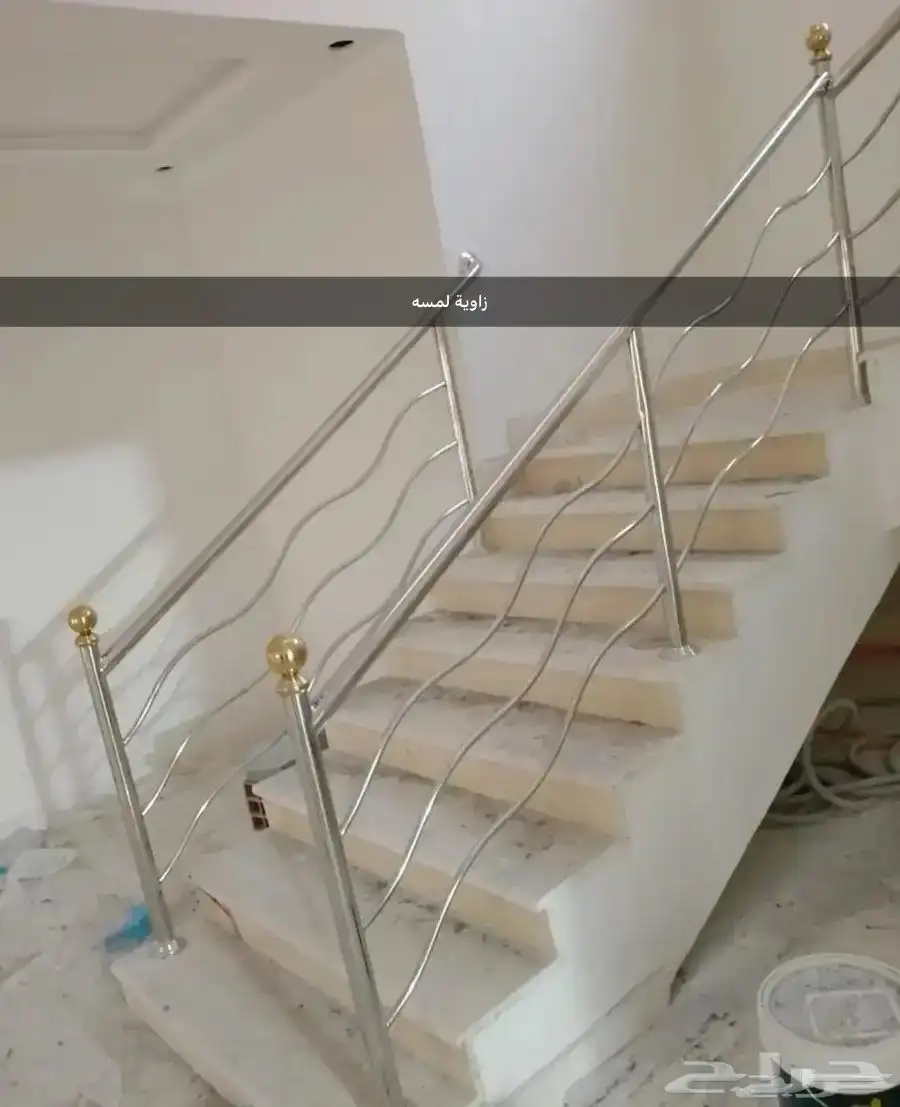 درابزين استيل زاوية لمسة تيواني304 18