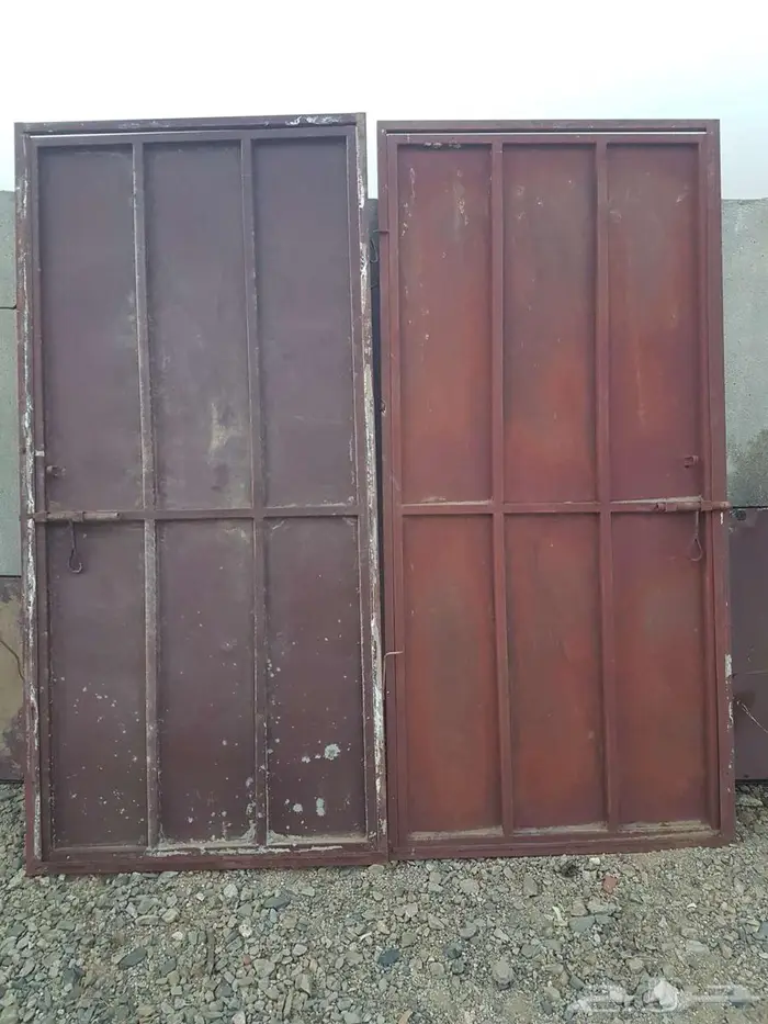 ابواب حديد باب نافذتين بني عيسى نظيف 0