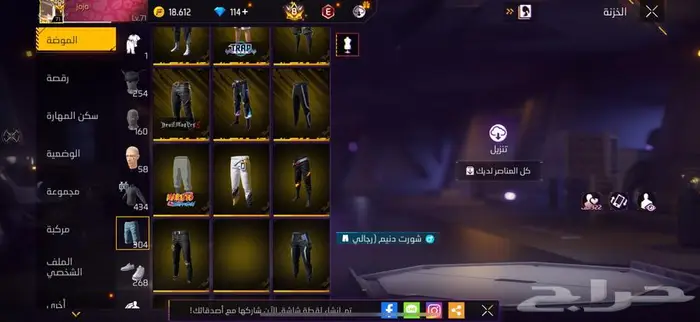 حساب فري فاير 11