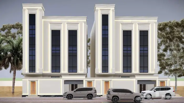 تصميم واجهات ثري فلل وتجاري 1