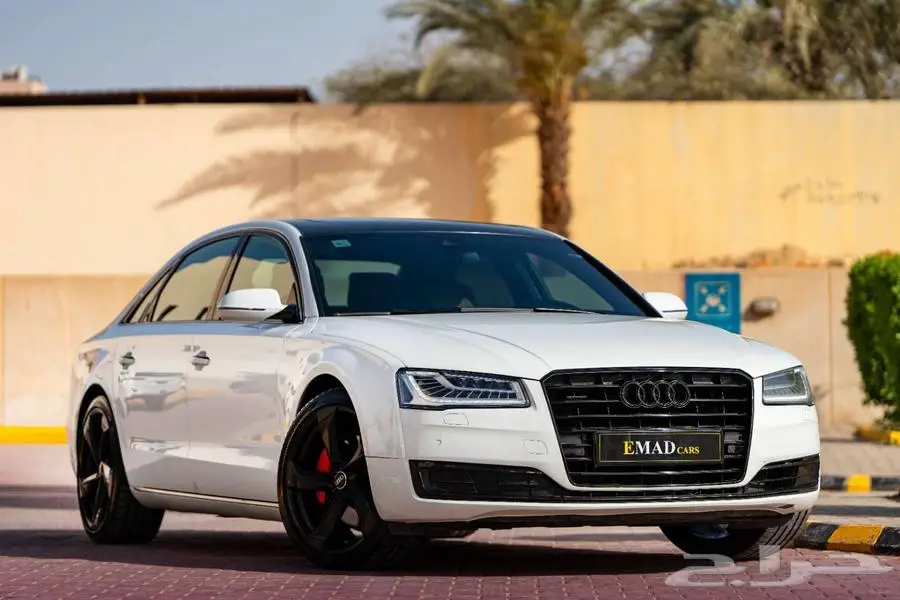اودي A8L ابيض 2017 0